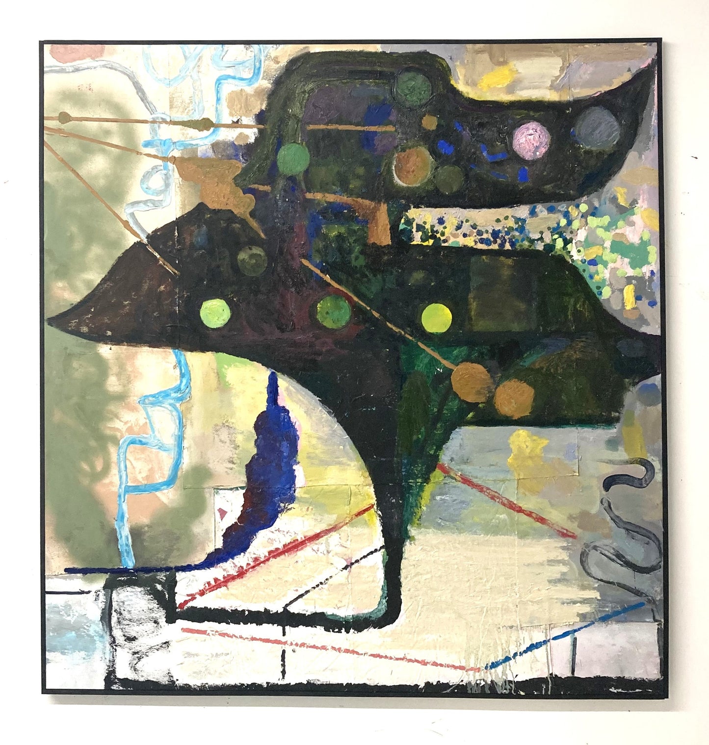 (Sans titre) 60 x 57, Acrylic And Oil on Canvas, 2022 - 2025