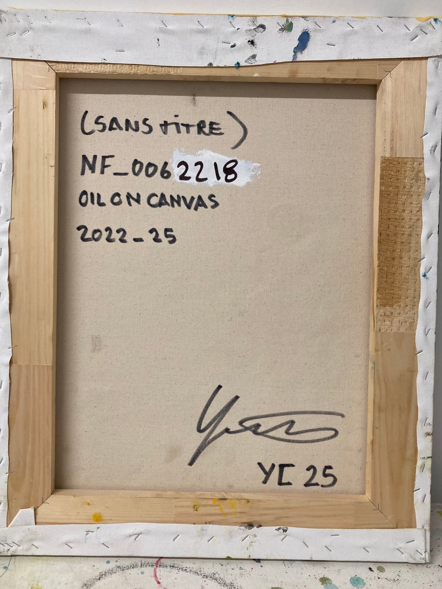 (Sans titre) 22 x 18, Oil on Canvas, 2022 - 2025