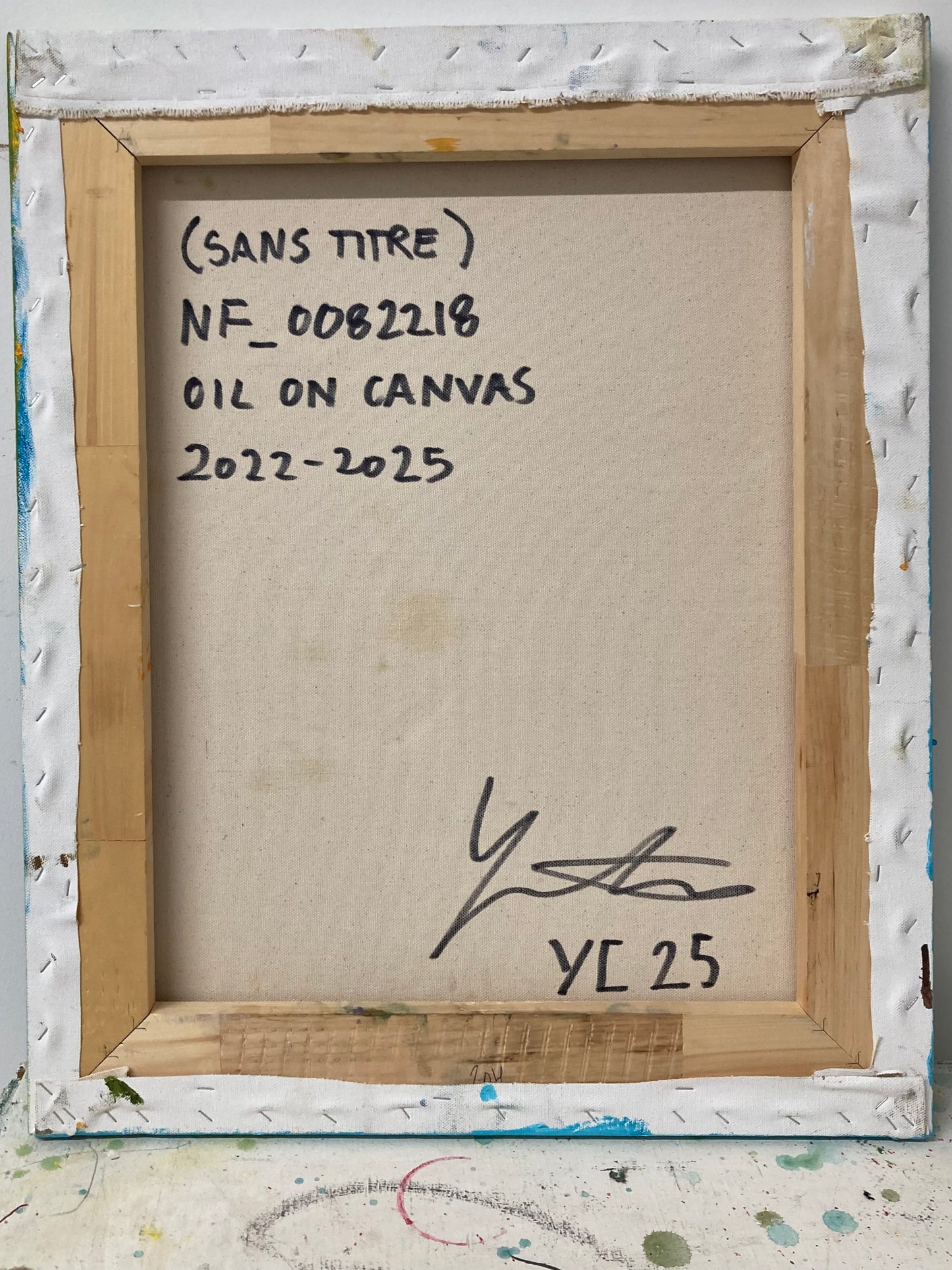 (Sans titre) 22 x 18, Oil on Canvas, 2022 - 2025