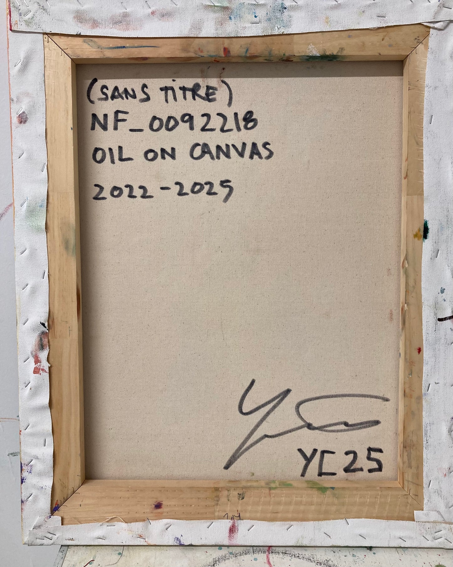 (Sans titre) Oil on Canvas, 22 x 18,  2022-2025