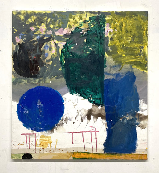 (Sans titre) 33 x 30, Acrylic And Oil on Canvas, 2022 - 2025